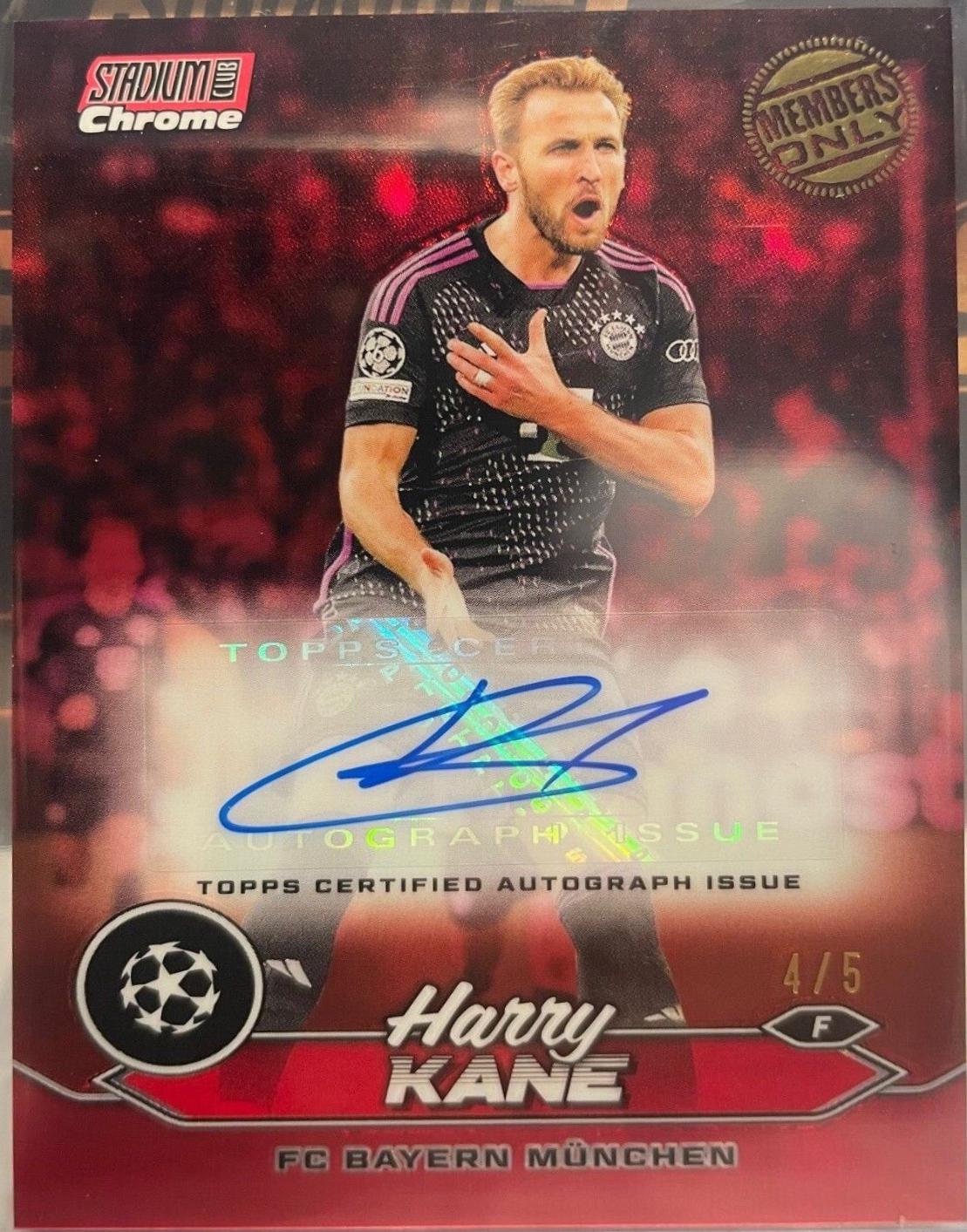 Harry Kane - Stadium Club Chrome UEFA Autograph #CA-HK