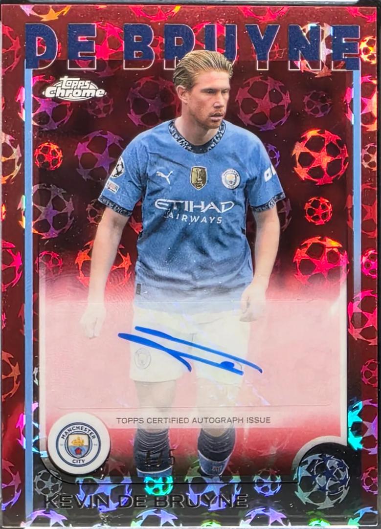 Kevin De Bruyne - Chrome UEFA Autograph #CA-KD