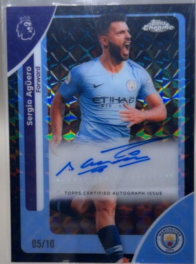 Sergio Aguero - Chrome Premier League Autograph #CA-SA