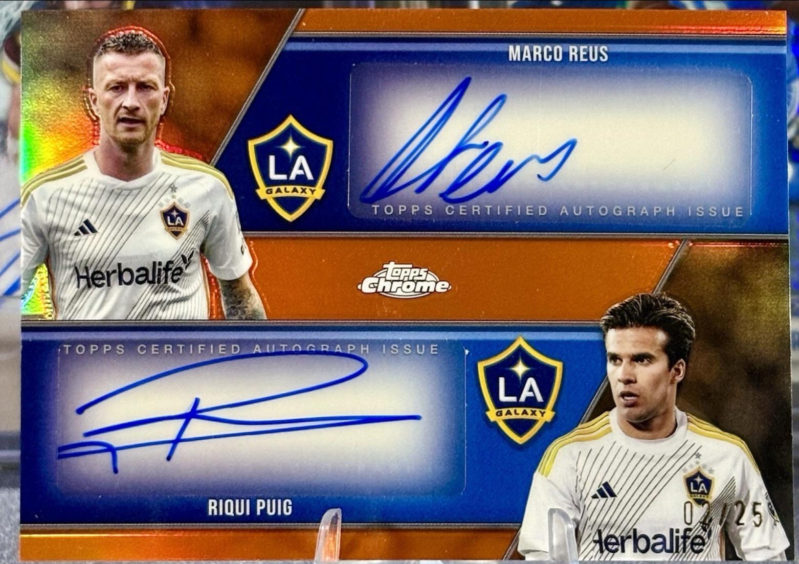 Riqui Puig / Marco Reus - Chrome MLS Dual Autograph #DA-RP