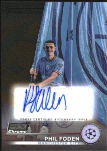 Phil Foden - Chrome UEFA Club Competitions Autographs #CA-PF