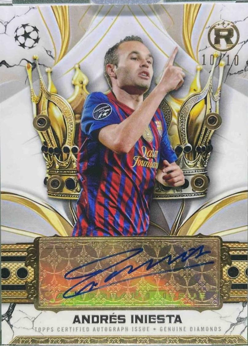 Andres Iniesta - Reverence UEFA Crowned Legend Autographed Jewel Relic #CLAR-AI