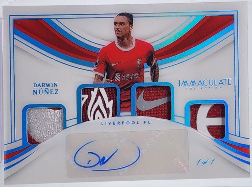 Darwin Nunez - Immaculate Quad Patch Signature #QP-DN