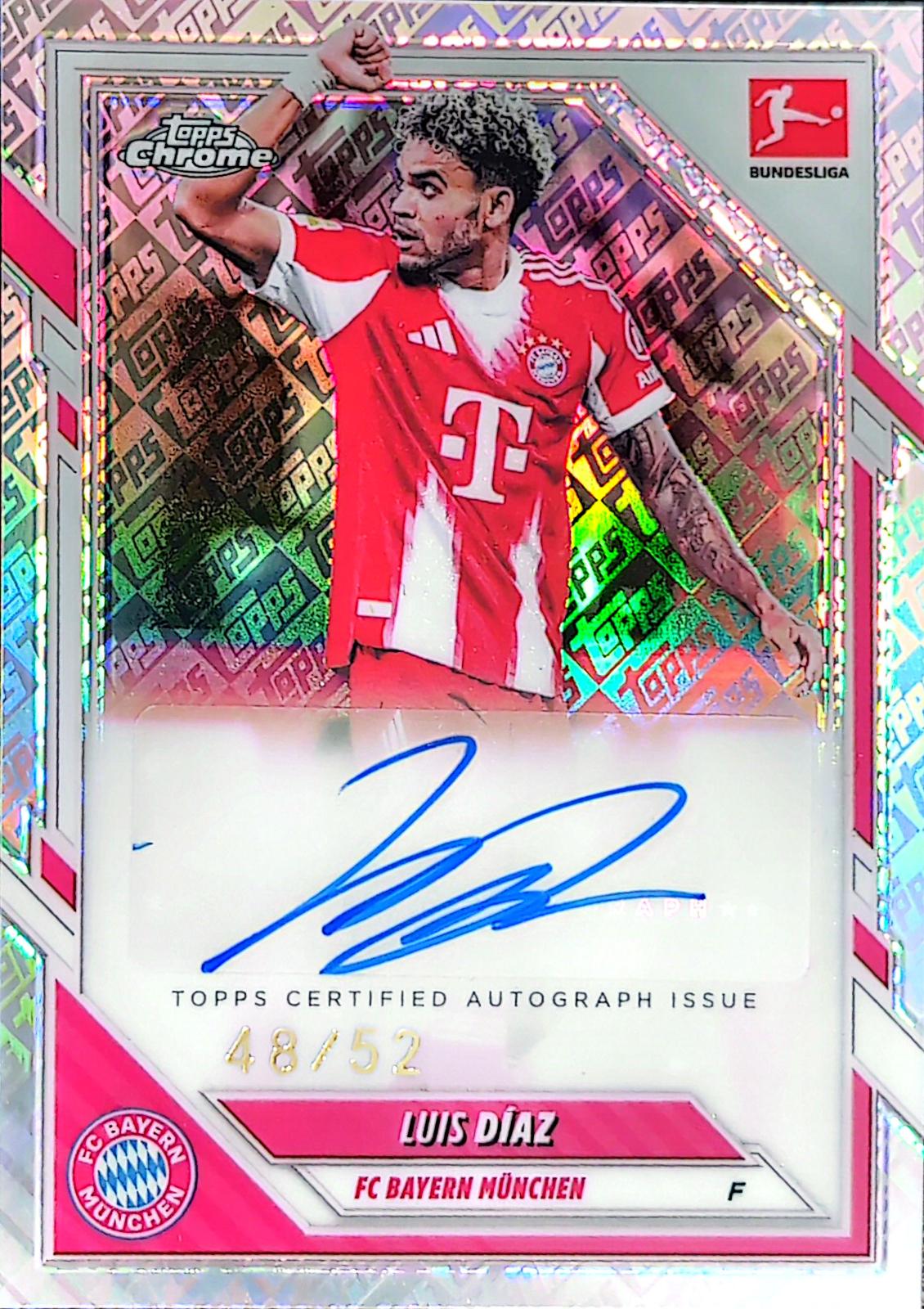 Luis Diaz - Chrome Bundesliga Autograph #BA-LD