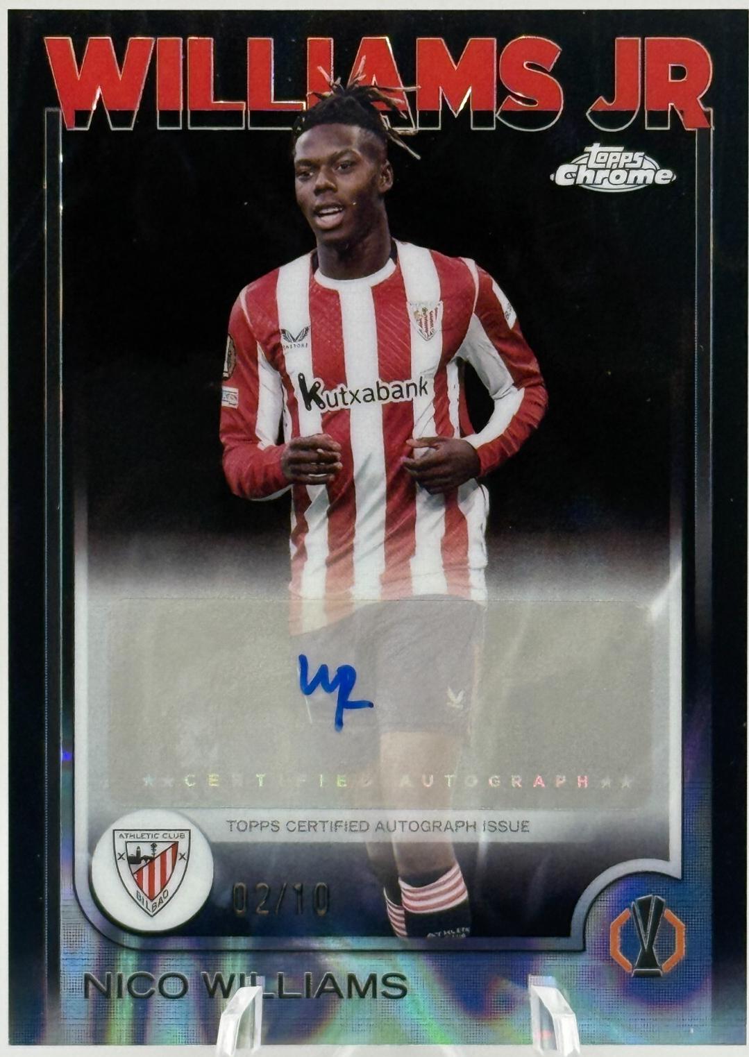 Nico Williams - Chrome UEFA Autograph #CA-NW