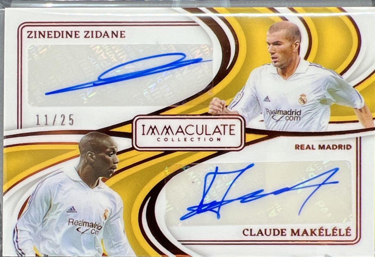Zinedine Zidane / Claude Makelele - Immaculate Dual Autograph #11