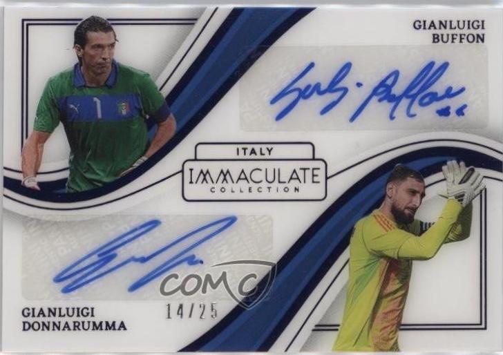 Gianluigi Buffon / Gianluigi Donnarumma - Immaculate Dual Autograph #ID-GG