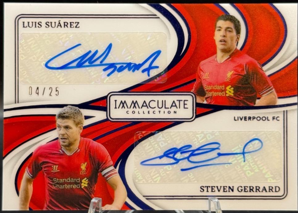 Luis Suarez / Steven Gerrard - Immaculate Dual Autograph #10