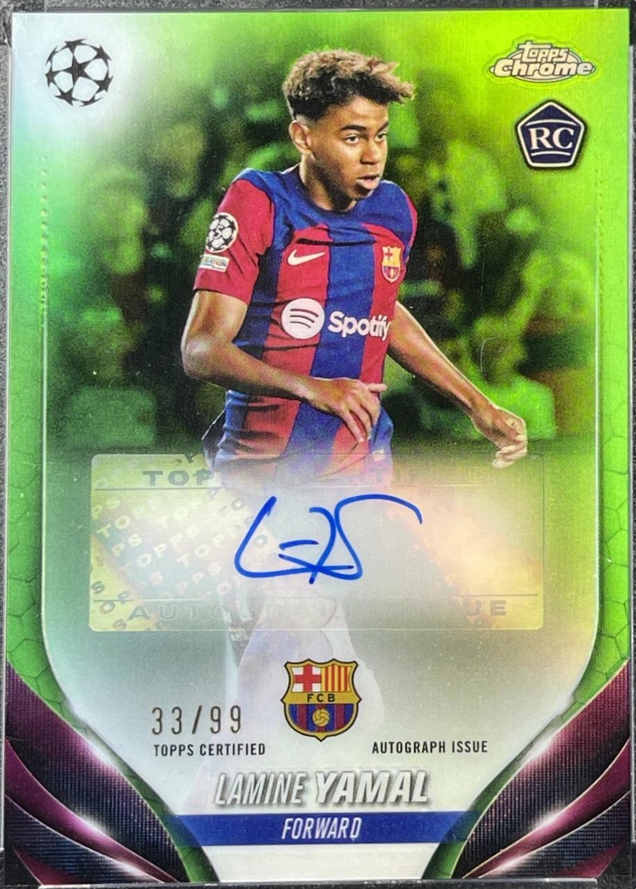 Lamine Yamal - Chrome UEFA Club Autograph #CA-LY