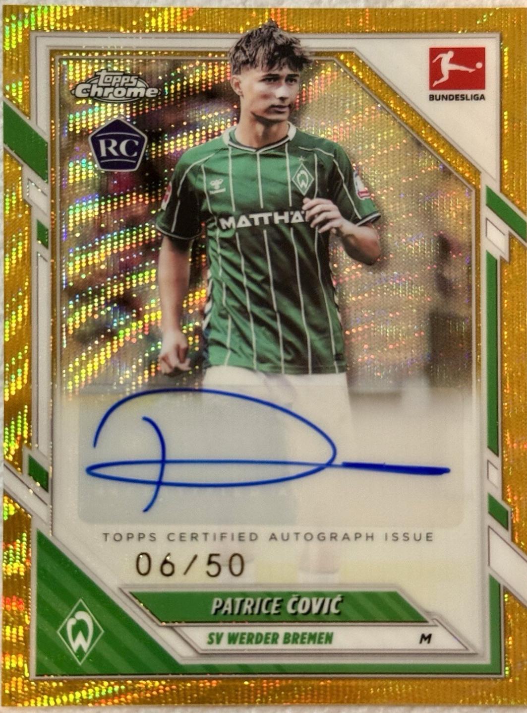 Patrice Covic - Chrome Bundesliga Autograph #BA-PC