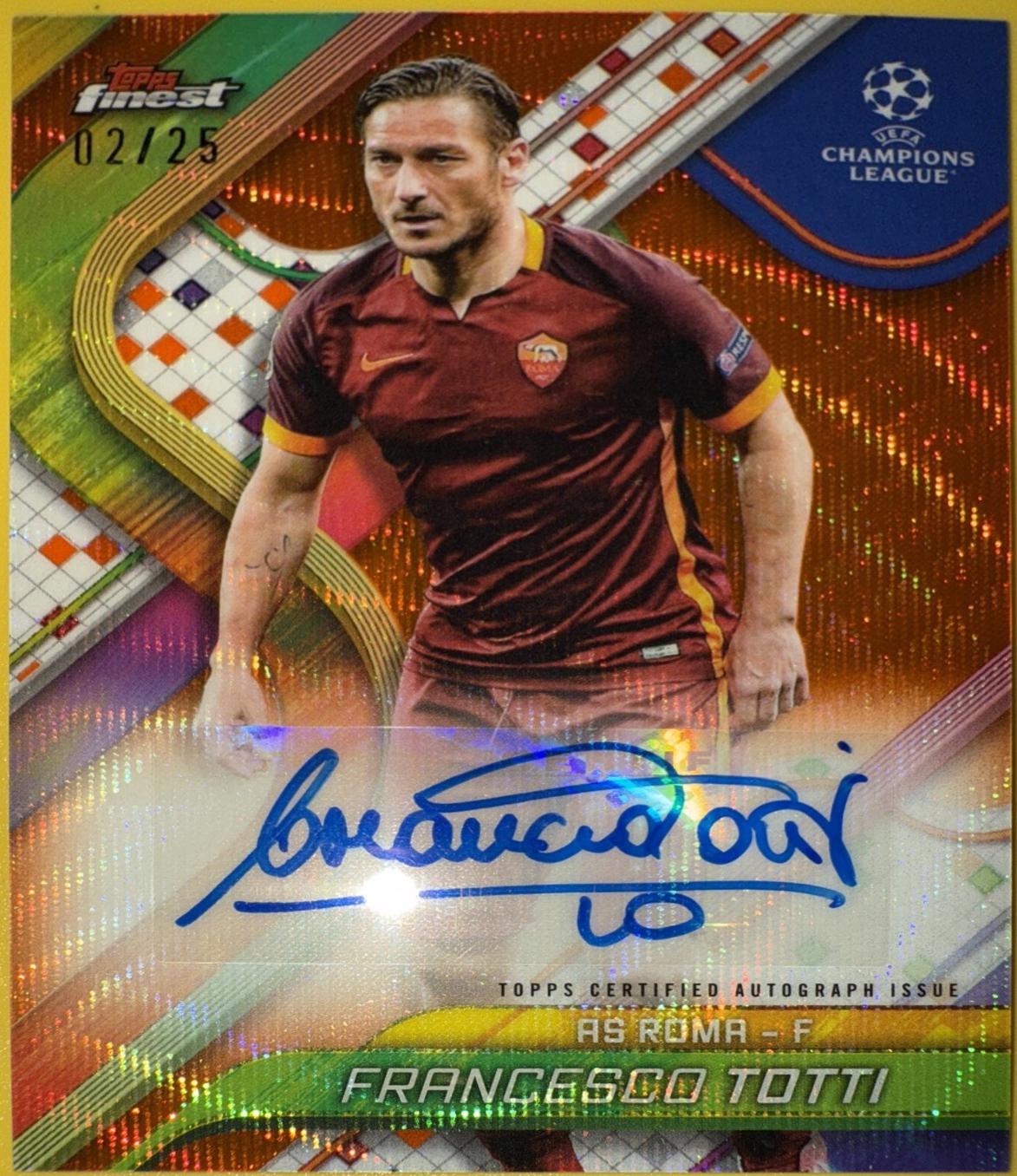 Francesco Totti - Finest UEFA Autograph #BA-FT