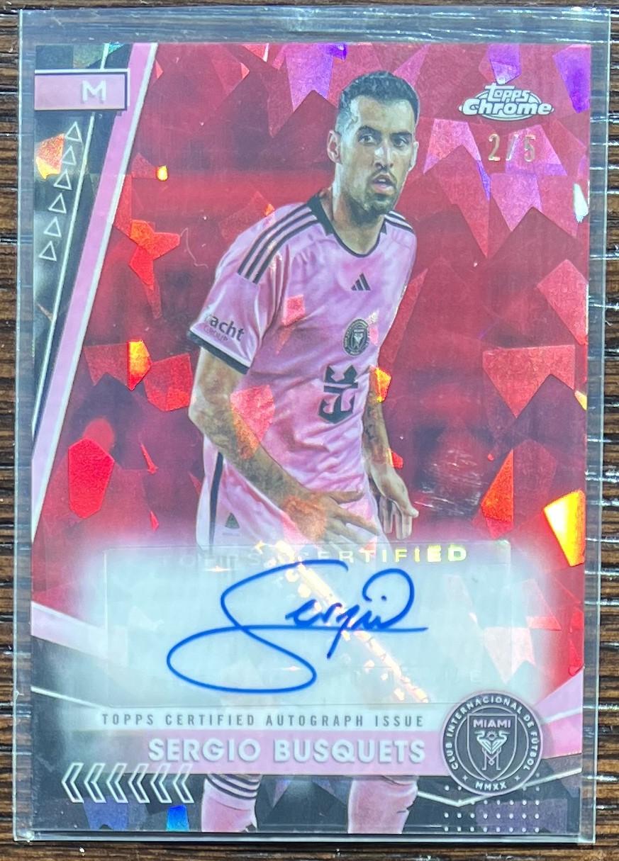 Sergio Busquets - Chrome Sapphire MLS Autograph #SA-SB