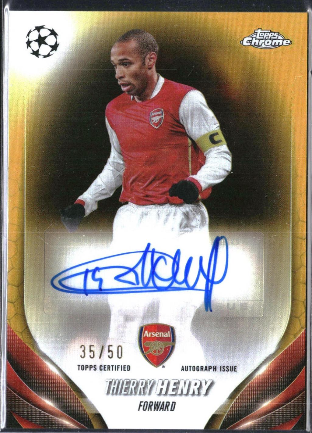 Thierry Henry - Chrome UEFA Autograph #CA-TH