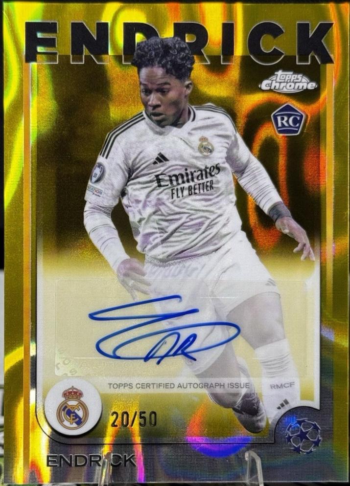 Endrick - Chrome UEFA Autograph #CA-E