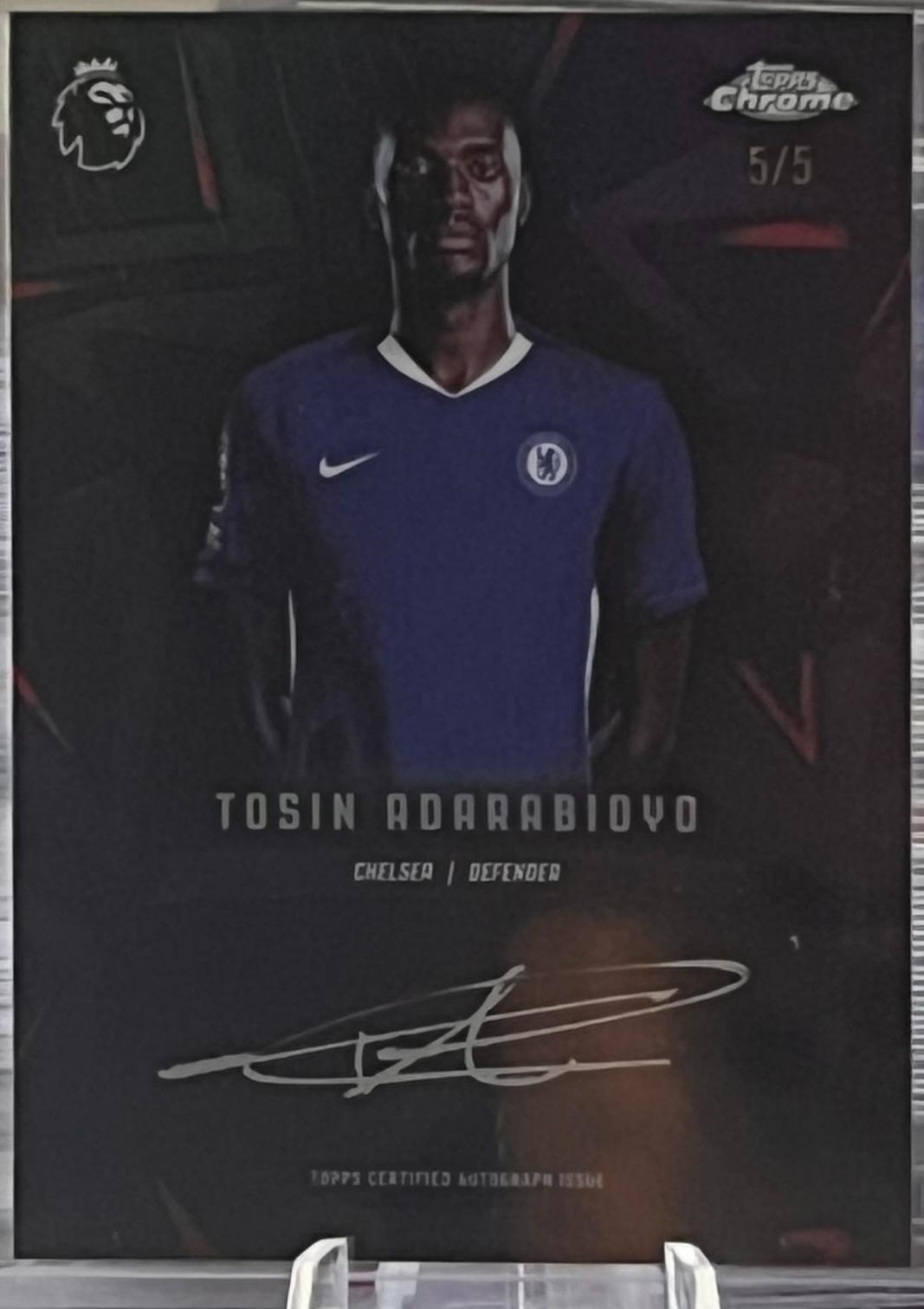 Tosin Adarabioyo - Chrome Premier League Zero Hours On-Card Autograph #ZH-AY