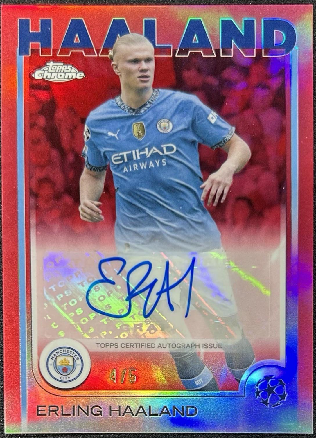 Erling Haaland - Chrome UEFA Autograph #CA-EH