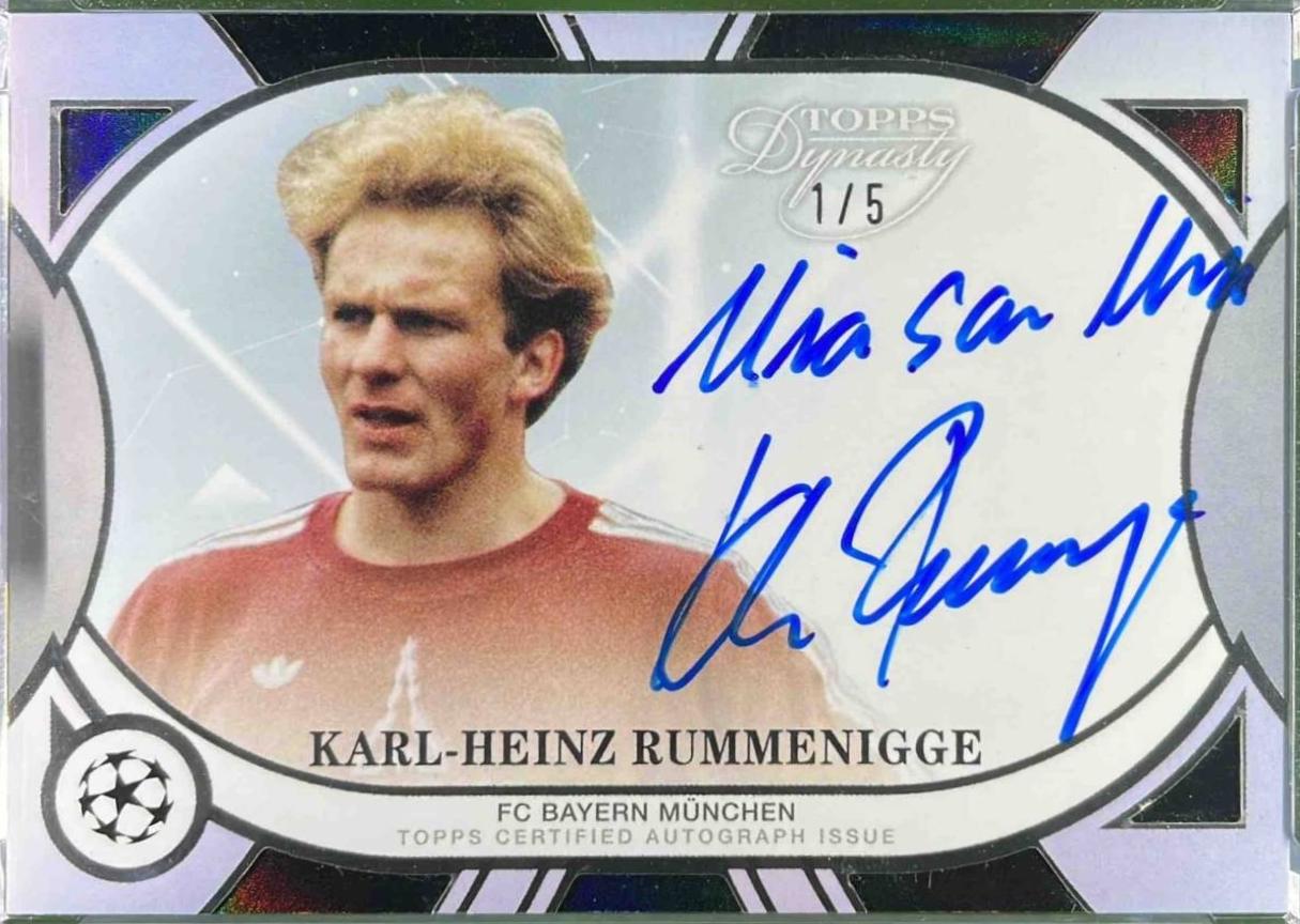 Karl-Heinz Rummenigge - Dynasty UEFA Autograph #DAL-KR1