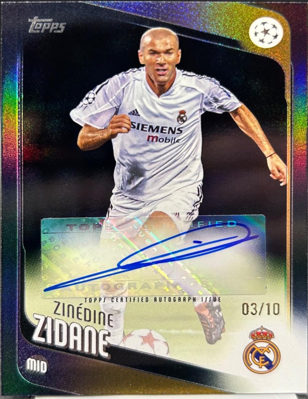 Zinedine Zidane - UEFA Autograph #BA-ZZ