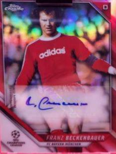 Franz Beckenbauer - Chrome UEFA Champions League Autographs #CA-BB
