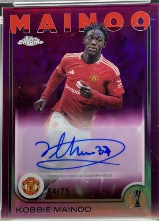 Kobbie Mainoo - Chrome UEFA Autograph #CA-KM