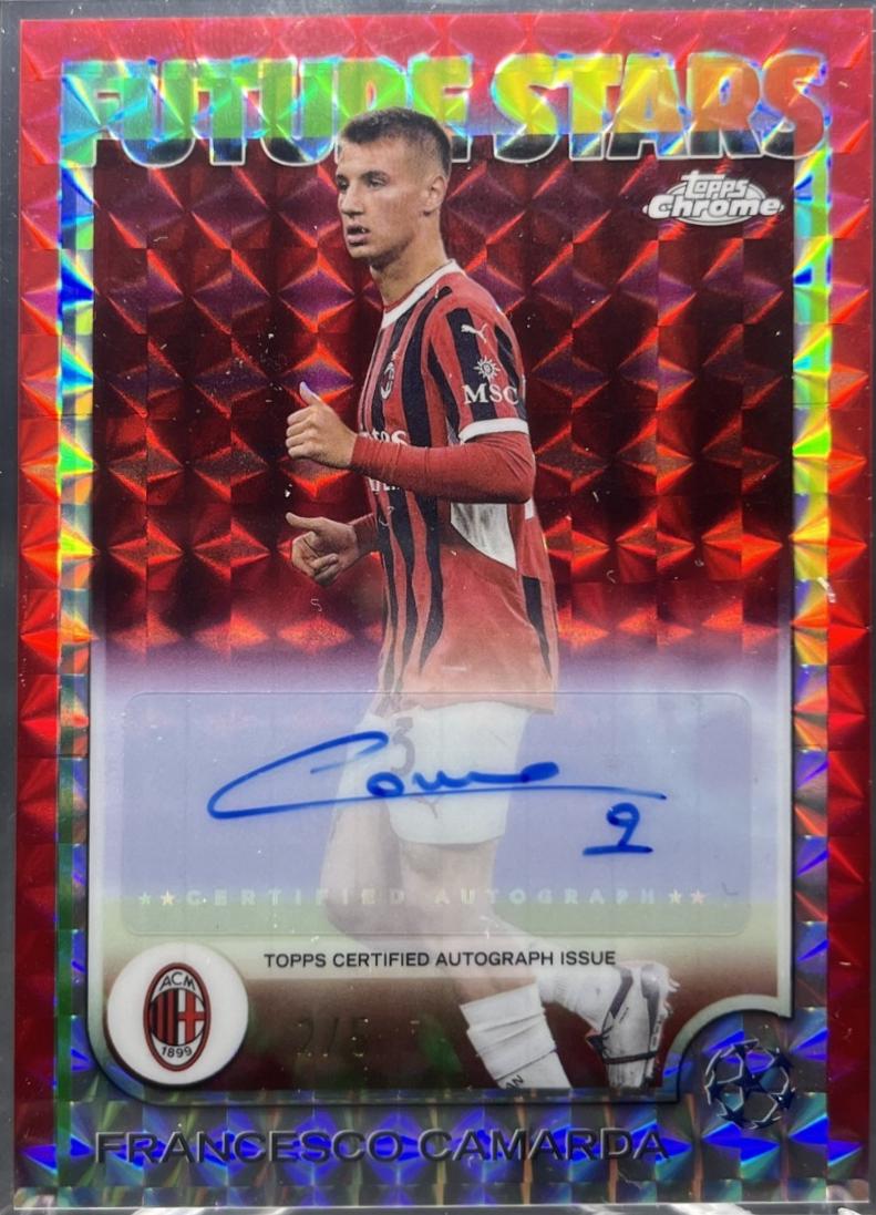 Francesco Camarda - Chrome UEFA Future Stars Autograph #FSA-FC
