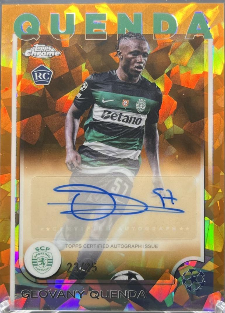 Geovany Quenda - Chrome UEFA Autograph #CA-GQ