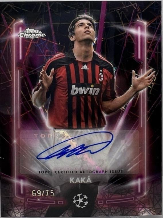 Kaka - Chrome UEFA Black Lazer Autograph #BLA-KK