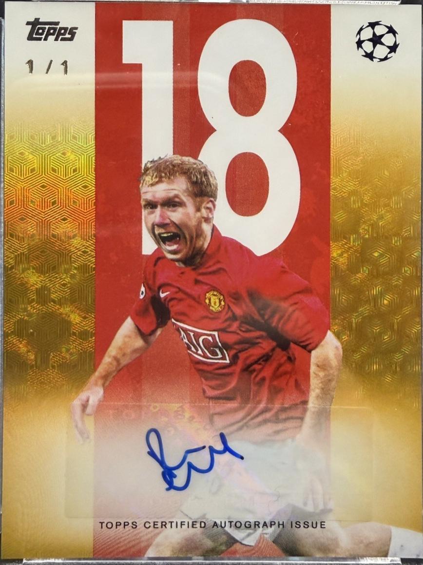 Paul Scholes - UEFA Best Of The Best Legendary Numbers Autograph #BBA-PS