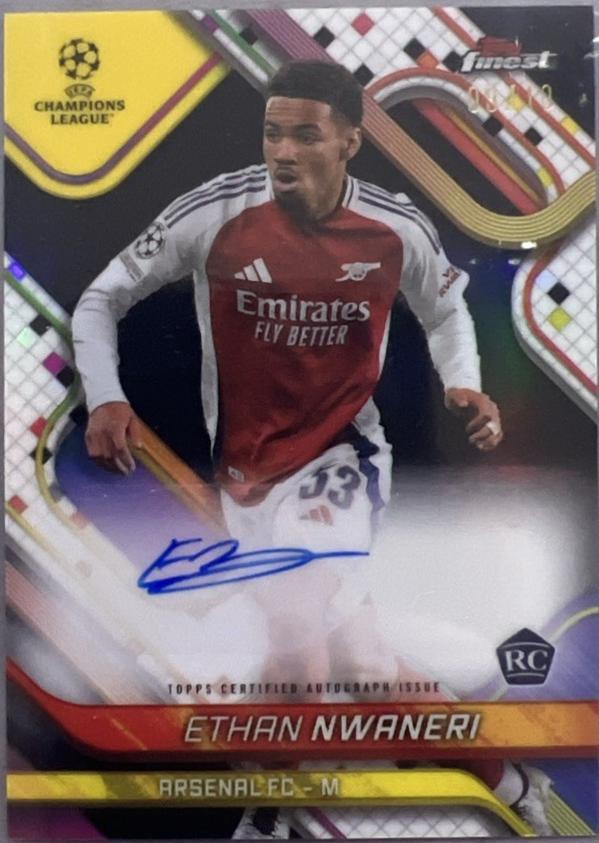 Ethan Nwaneri - Finest UEFA Autograph #BA-ET