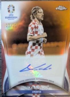 Luka Modric - Chrome UEFA Euro Autograph #CA-MO