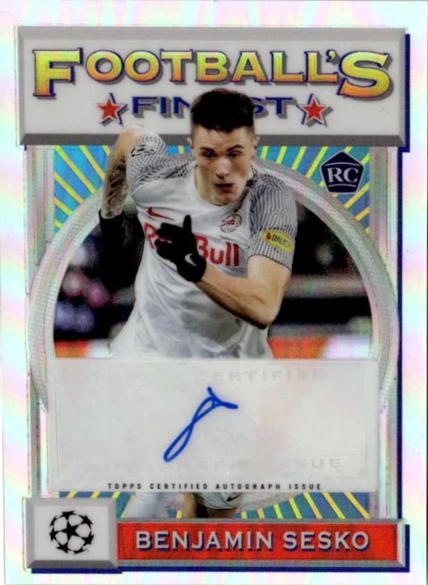 Benjamin Sesko - Finest Flashbacks UEFA Rookie Image Variation Autograph #RA-BS