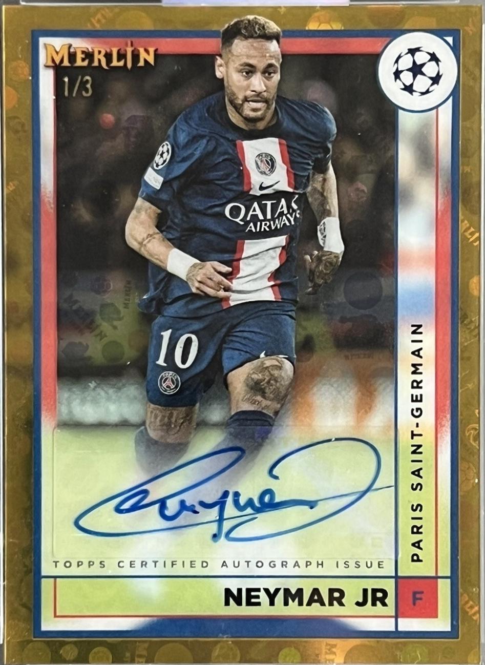 Neymar Jr - Merlin Chrome UEFA Club Competitions Autographs #AC-NJ