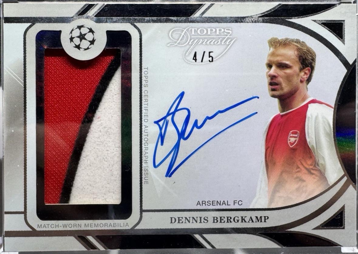 Dennis Bergkamp - Dynasty UEFA Autograph Patch #APL-DB1