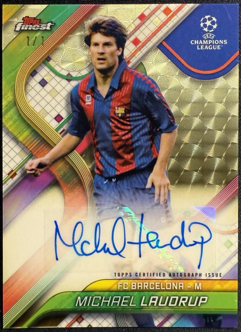 Michael Laudrup - Finest UEFA Autograph #BA-LP