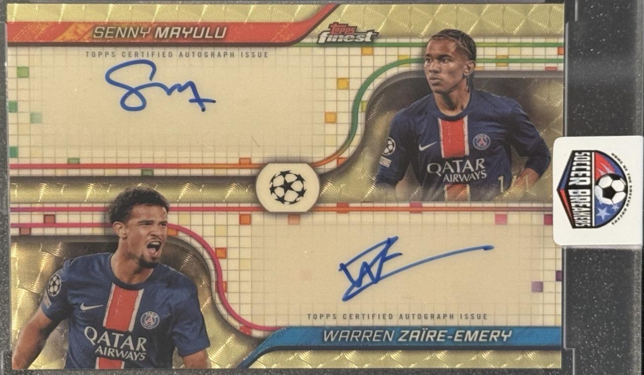 Senny Mayulu / Warren Zaire-Emery - Finest UEFA Dual Autograph #FDA-MZ