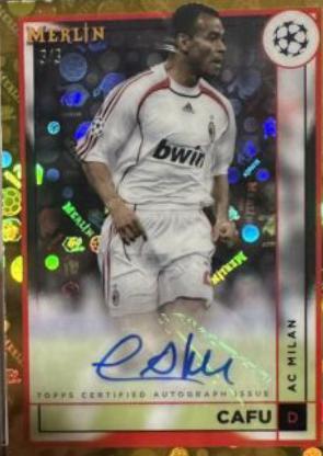 Cafu - Merlin Chrome UEFA Club Competitions Autographs #AC-CA