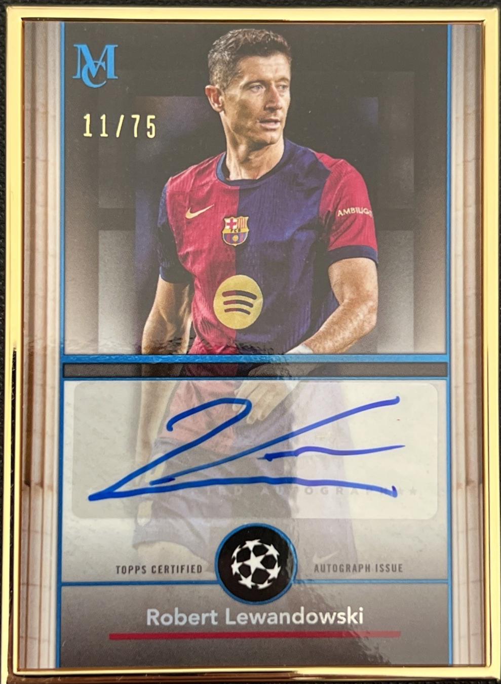 Robert Lewandowski - Museum UEFA Framed Autograph #FA-RL