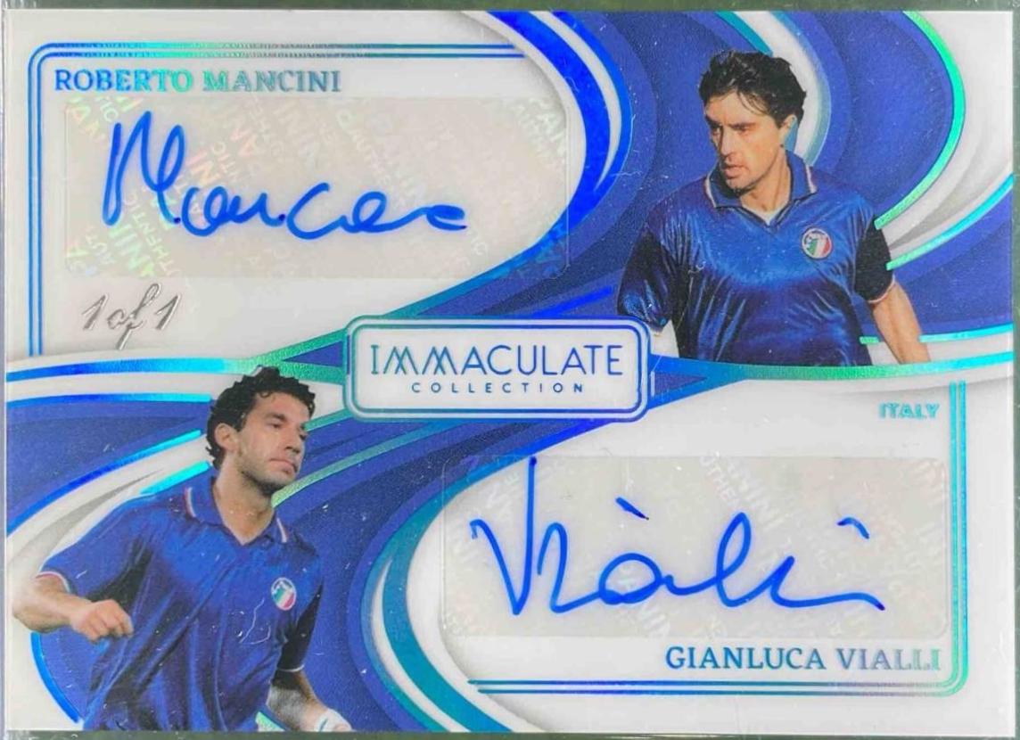 Gianluca Vialli / Roberto Mancini - Immaculate Dual Autograph #13