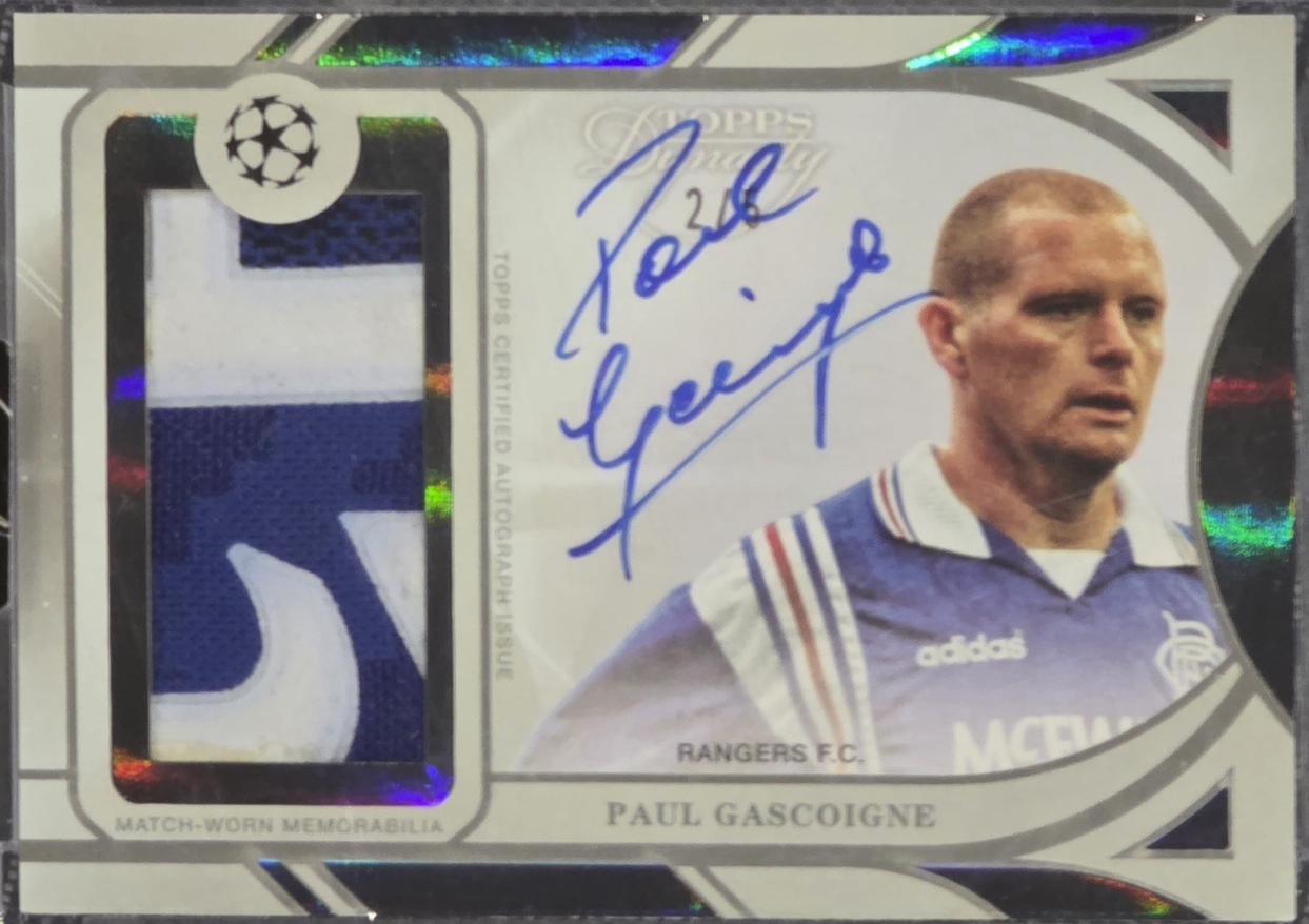 Paul Gascoigne - Dynasty UEFA Autograph Patch #APL-PG1
