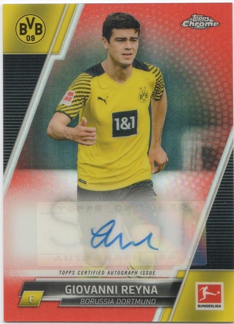 Giovanni Reyna - Chrome Bundesliga Autographs #BCA-GR