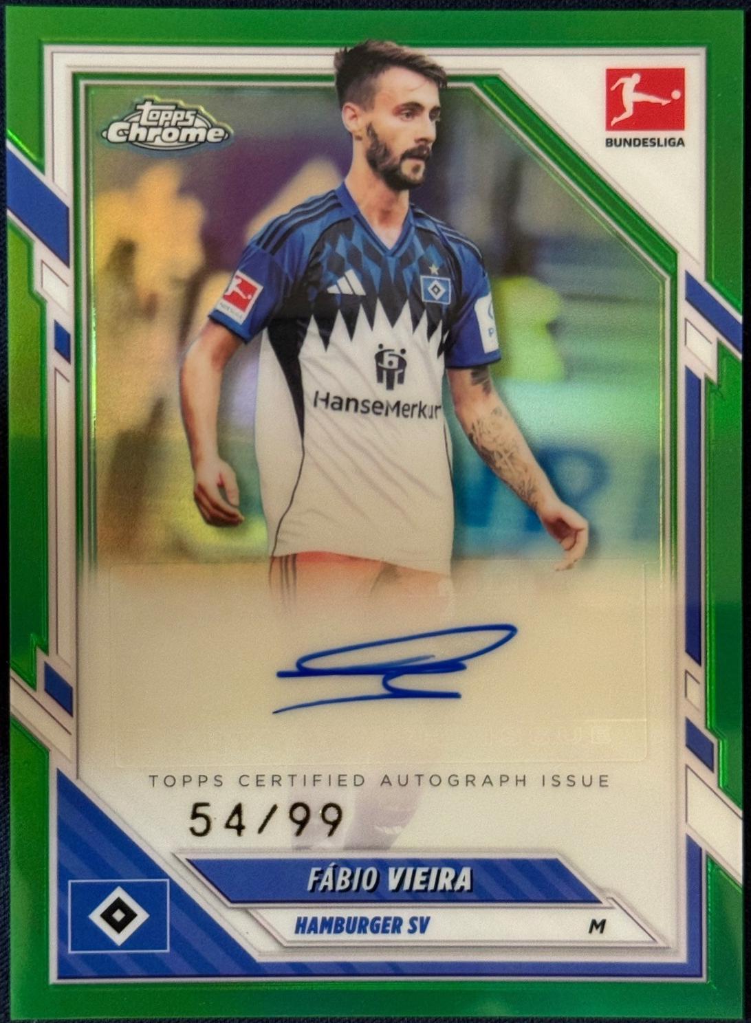 Fabio Vieira - Chrome Bundesliga Autograph #BA-FV