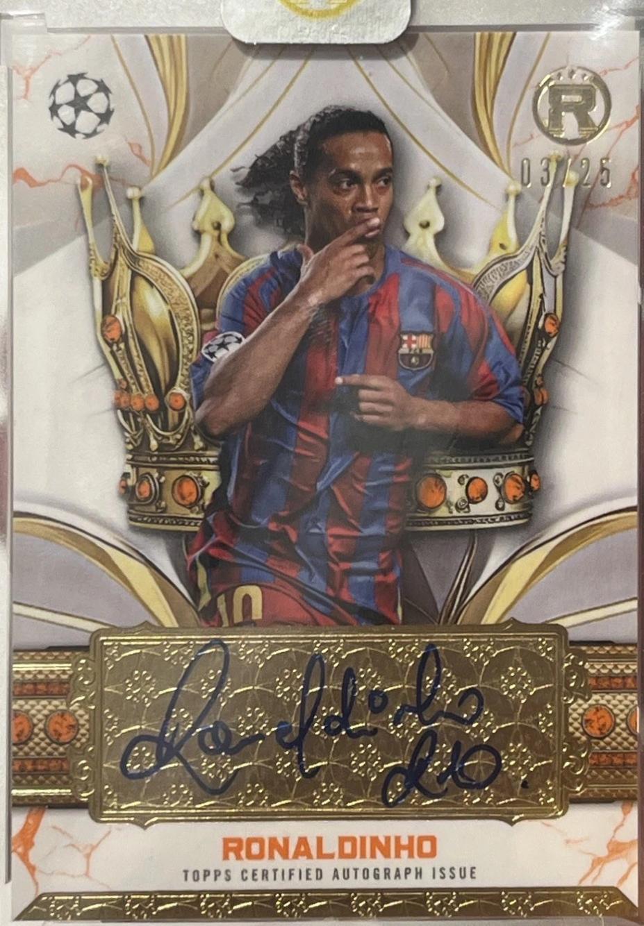 Ronaldinho - Reverence UEFA Crowned Legend Autograph #CLA-RN