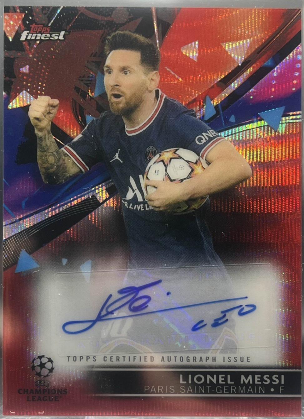 Lionel Messi - Finest UEFA Champions League Autographs #BA-LM