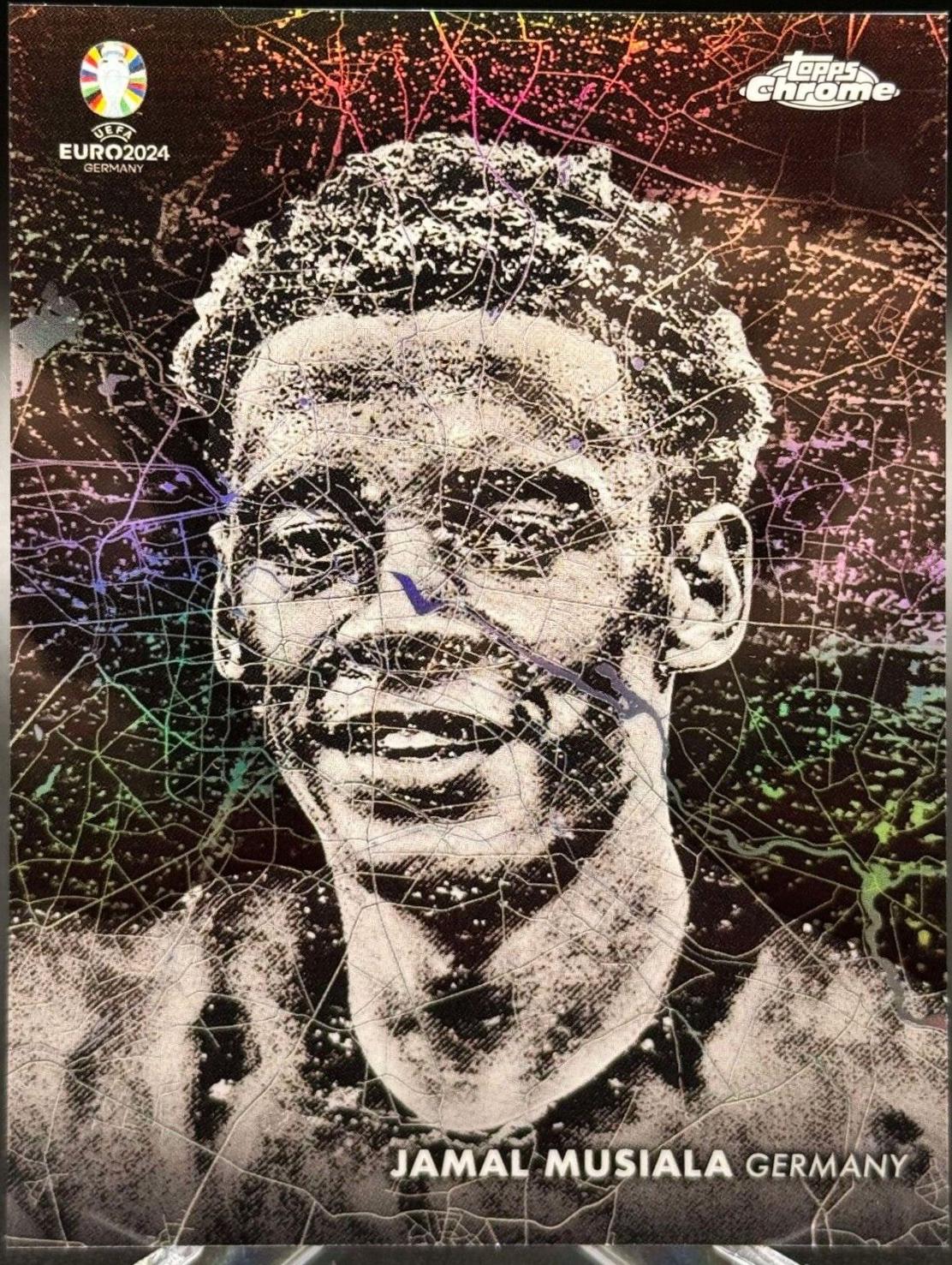 Jamal Musiala - Chrome UEFA Euro Berlin at Night #BN-3